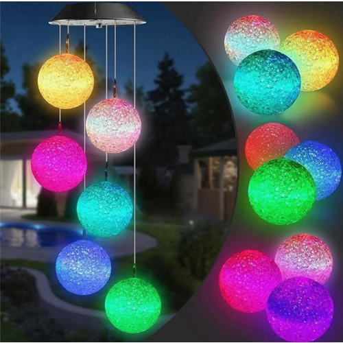 Wind chime, wind chime, wind chimes for outdoor use, LED solar color changing
