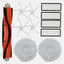 Replacement parts for Dreame W10 accessories: Replacement for Dreame Bot W10 & W10 Pro robot vacuum cleaners: 1 main brush, 4 side brushes,
