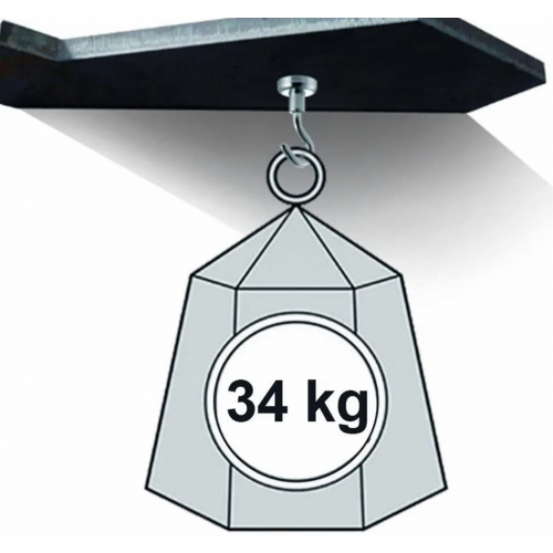 Magnetic hooks, holding force 34kg, neodymium magnet hooks, extra strong, 6 pieces 2