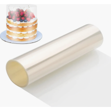 Cake collar roll, 30cm x 10m, transparent acetate, rigid cake film for cakes, chocolate mousse, and cake crafting; high cake collar for stab