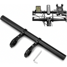 Bicycle handlebar extension 30cm, aluminum bicycle extender mount, bicycle handlebar extension for handlebars with 18-34mm diameter, for fla