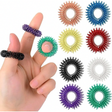Set di anelli per agopressione, anelli massaggianti per le dita, anello per agopressione, anello massaggiante per ridurre lo stress e favorire la circ