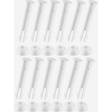 12 plastic pool connector pins with 12 pool seals, suitable for swimming pools of the 28270-28273 series and round Intex pools with metal fr