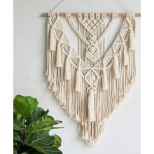 Macramé wandkleed, tapijt, wanddecoratie, boho chic, bohemian geweven huisdecoratie, 55 cm x 70 cm