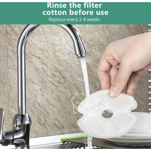 4PCS Drinking Fountain Filter Sponge Replacement Drinking Fountain Foam Filter Cat Drinking Bowls 1