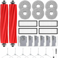 Juego de 26 accesorios y repuestos para aspiradoras robot Roborock Qrevo Pro, Revo S y Revo MaxV, que incluye 2 cepillos giratorios, 4 filtros HEPA, 6