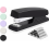 Deli stapler, desktop stapler with 640 staples, office stapler, 25-sheet capacity, black 1