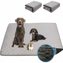 Wasbare trainingsmatjes voor puppy's, 2 stuks 70*100 cm, herbruikbare trainingsmatjes, 4-laags constructie, antislip en absorberend voor honden, katte