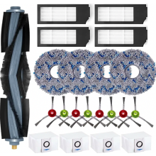 Accessory set for Ecovacs DEEBOT X1 OMNI | 1 main brush + 4 HEPA filters + 4 mopping cloths + 8 side brushes + 4 dust bags