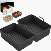 Molde de silicona de 2 piezas para freidora de aire Ninja AF400EU AF300EU Double Stack XL SL400EU 9.5L, accesorios para freidora de aire Ninja Foodi M