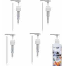 Dosatore per sciroppo da 1 litro con pompa dosatrice in 4 pezzi, compatibile con dosatori universali con filettatura 410 da 28", attacco per pompa da