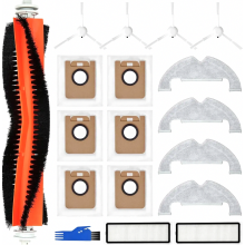 Accessory set for Dreame D10 Plus, 4* mop pads, 6* dust bags, 1* main brush, 4* side brushes, 2* filters, robot vacuum cleaner spare parts a