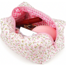 Cosmetische tas, toilettas, make-uptas, reistas voor toiletbezoek, corduroy make-up organizer, toilettas, kleine toilettas, make-uptas, multifunctione