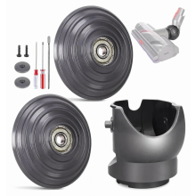 Ruota a sfera di ricambio, ruota sferica, connettore per testina aspirapolvere, set di accessori con ruota a V per Dyson V10 V11 V15, ricambi per aspi