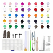40 Colors Needle Felting Set, 72 Pieces Felting Wool Needle Felting Starter Kit with Felting Needles, Felting Tools, Accessories and Storage