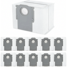 12 dust bags for Roborock Q5+ > Q5 Pro+ > Q7+ > Q7 MAX > Q7 MAX+ > Q8 Max+ > Q8 Pro Ultra > Q5 Max+ robot vacuum cleaner self-cleaning stati