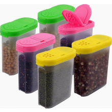 Set da 6 pezzi di contenitori shaker da 250 ml, scatole per spezie, contenitori per alimenti con pratici shaker, contenitori per spezie, contenitori s