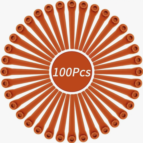 100 Replacement Blades for Lawn Trimmers, Plastic Blades for Lawn Trimmers