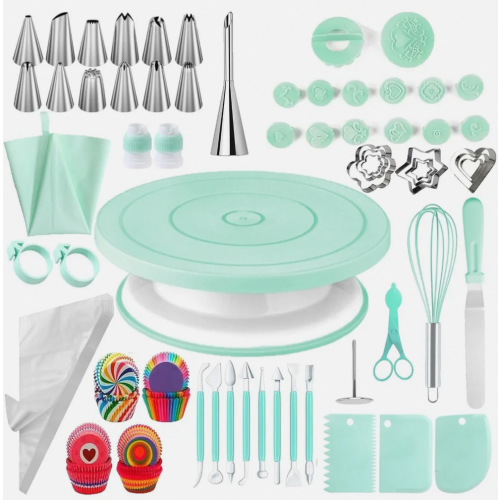 Cake accessories, baking accessories, cake accessory set, rotating cake stand, cake stand, baking accessories, cake accessories for beginner
