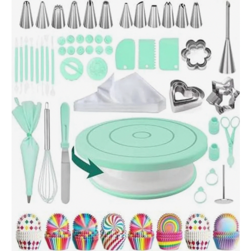 Cake accessories, baking accessories, cake accessory set, rotating cake stand, cake stand, baking accessories, cake accessories for beginner 1