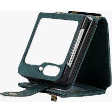 Puzdro na smartfón pre Samsung Galaxy Z Flip 5 5G, kožené flipové puzdro