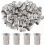 50 M6 rivet nuts, stainless steel A2 V2A threaded rivet nuts, round flat head threaded rivet nuts, used for fastening threaded rivet nuts 1