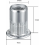 50 M6 rivet nuts, stainless steel A2 V2A threaded rivet nuts, round flat head threaded rivet nuts, used for fastening threaded rivet nuts 2