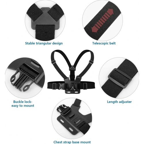 Phone Chest Strap Mount + Phone Head Mount 2-in-1 Kit 2