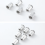 50 M6 rivet nuts, stainless steel A2 V2A threaded rivet nuts, round flat head threaded rivet nuts, used for fastening threaded rivet nuts 4