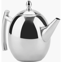 Stainless steel teapot & kettle for tea, coffee and water with removable mesh filter (1500ml)