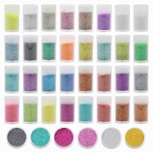 32 Colors Glitter Powder Set, Glitter Powder, Colorful Glitter Powders for Crafts, Glitter for Decoration, Cards, Paper, Masquerade, Nail Ar