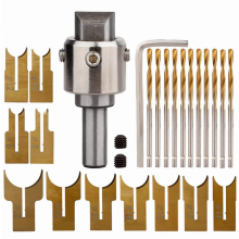 Kralenboor voor het maken van houten kralen, gemaakt van gelegeerd staal met hardmetalen snijbladen voor hardhout.