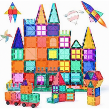 Magnetic Building Blocks 100pcs for Children 3+ Years Strong Magnet Montessori Toy Children's STEM Learning Toy Gift to Promote Creativity for Boys an