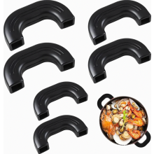 3 pairs of silicone pot handles, silicone pot handles with heat protection, kitchen protection, cooking finger pot holders, heat-resistant s