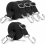 Adjustable bungee cords set, 2m long, flat, durable elastic straps with adjustable metal buckle (4 pack) 1