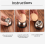 2x Stainless Steel Egg Piercers with Non-Slip Base - Precise Egg Piercer for Soft & Hard Eggs 3