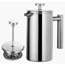 1000ml French Press Coffee Maker, Stainless Steel, Double-Walled Insulated Coffee Maker Pot