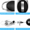 4-Piece Retractable Keyring Set, Retractable Badge Reel 3