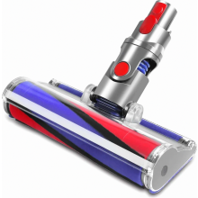 Soft roller floor nozzle for Dyson V7 V8 V10 V11 V15 SV10 SV11 SV12 SV14 SV15 vacuum cleaners, electric soft roller brush attachment, electric soft ro