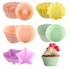 Molde de silicona para 50 magdalenas, molde para mini pasteles Bundt, molde de silicona reutilizable para magdalenas, moldes para cupcakes, molde para
