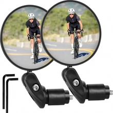 2-pack bicycle mirrors, 360 rotating universal handlebar mirrors for city bikes, road bikes, scooters, mountain bikes, e-bikes, and e-scoot