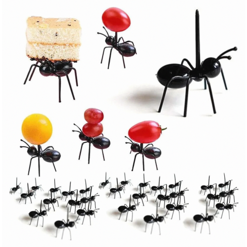 Set di forchette per frutta e snack, forchette da cucina multiuso per snack, torte e dessert, stuzzicadenti per feste e bar (36 pezzi)