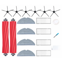 Original replacement mopping cloths for Roborock S7 S7 Plus S7 MaxV robot vacuum cleaners, 2 main brushes, 4 filters, 6 side brushes, 4 HEPA