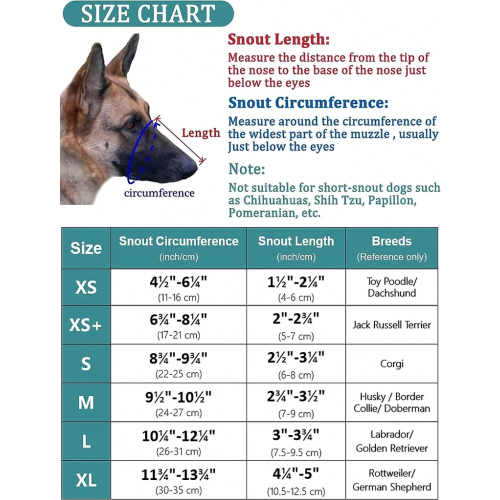 Dog muzzle with adjustable straps, soft, mesh-covered muzzle for small and medium-sized dogs – Grey S 2