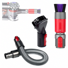Juego de 3 piezas de cepillos para aspiradora que no dejan residuos, cepillo para quitar el polvo que no raya para mangueras Dyson V7, V8, V10, V11, V