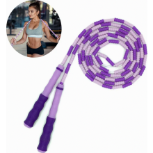 Jump rope, beaded jump rope, fitness jump rope for children, men and women, adjustable and tangle-free jump rope for light training, weight