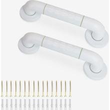 Grab bars for seniors - 2-pack, non-slip, 30cm, extra stable shower grab bar (200kg capacity), stainless steel inner tube bathroom grab bar, bathtub g