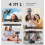 Multifunctional magnetic mini selfie stick with 360 rotation, selfie pole 5
