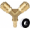 Air distributor, 2-way air diverter with 2 couplings, quick-release air coupling distributor, air diverter with external thread, brass air distributor 1