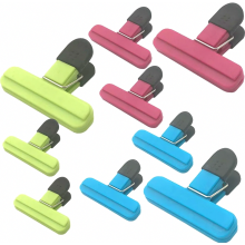 9er-Pack große Chipstüten-Clips – verschiedene Größen, Lebensmitteltüten-Clips, Kunststoff, starker Verschlussgriff